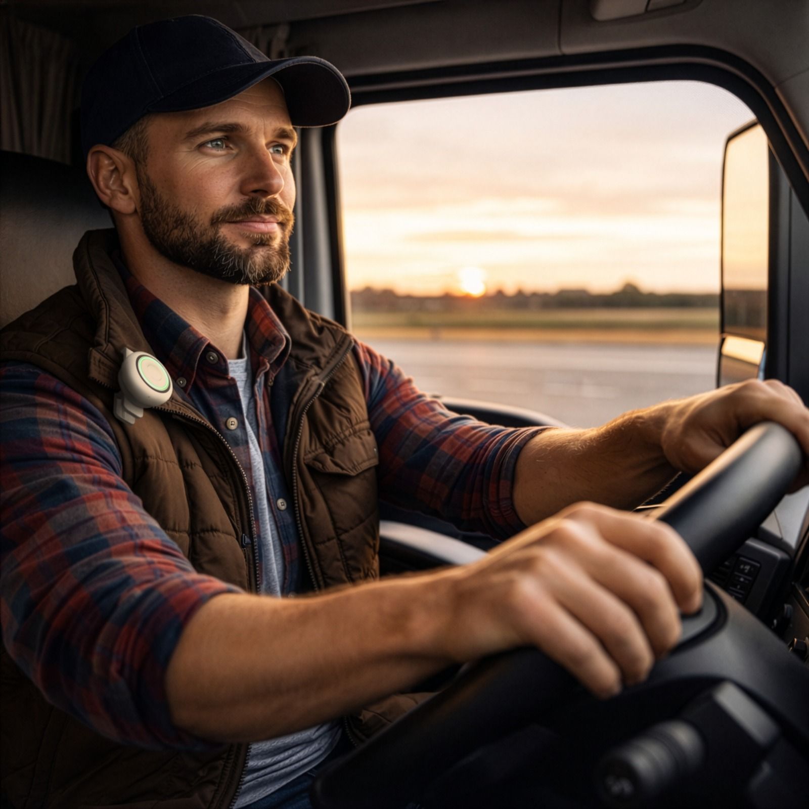 Worker using Connection hands-free