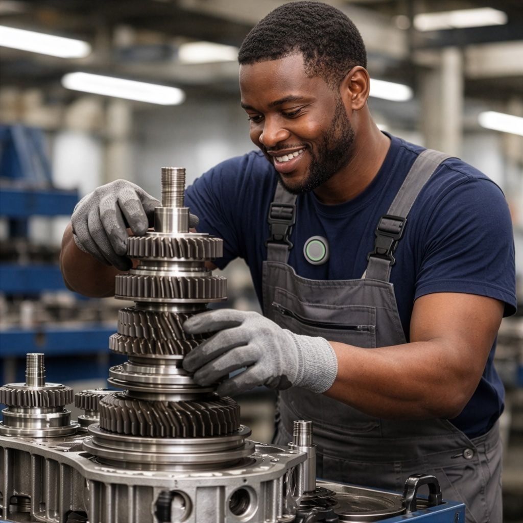 Manufacturing floor with Connection badges
